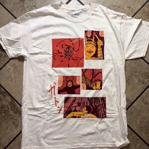 Junji Ito Collection White Graphic T-Shirt Men’s Large Horror Manga Anime Tee LE